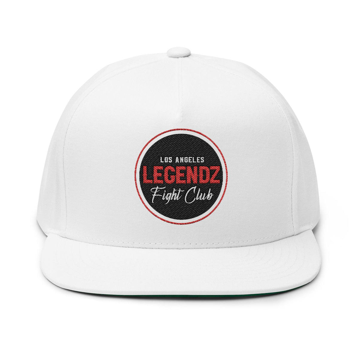 Legendz Fight Club Flat Bill Cap — Embroidered Los Angeles Patch Snapback