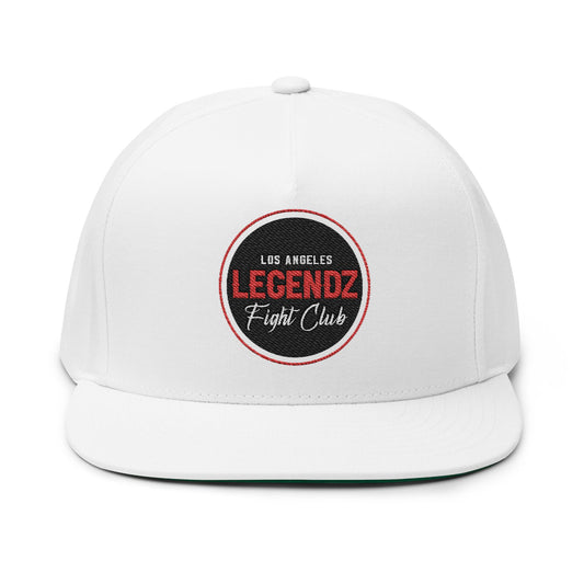 Legendz Fight Club Flat Bill Cap — Embroidered Los Angeles Patch Snapback
